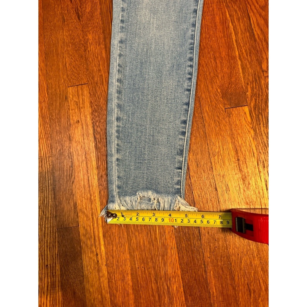 Judy Blue Jeans Women 7/28 Skinny Fit Fray Hem Medium Wash Stretch Denim 27x25 - Picture 8 of 10